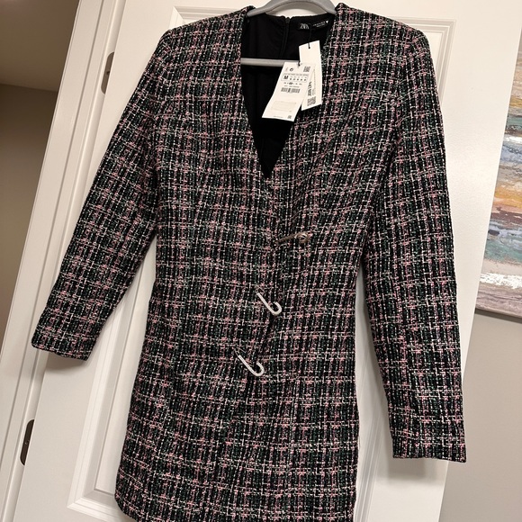 Zara textured blazer dress size M - Picture 4 of 5